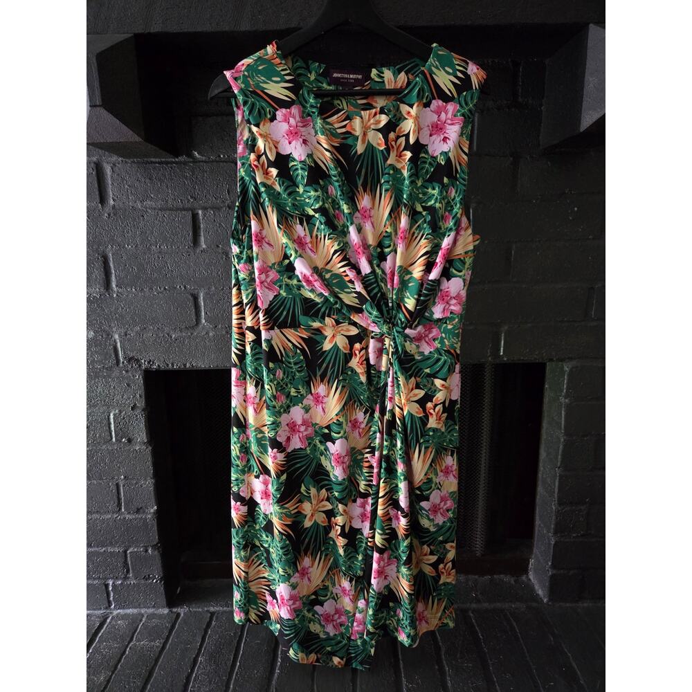 Johnston & Murphy Tropical Sleeveless Vacation dress Size XL